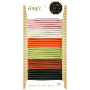 Annie Elastic Ponytailer 32ct Asst