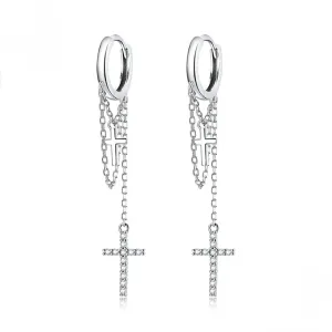 Earrings Long Tassel Sterling Silver S925 Earrings