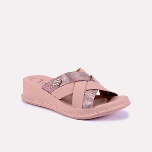 Iona Pink Casual Slippers 0412618