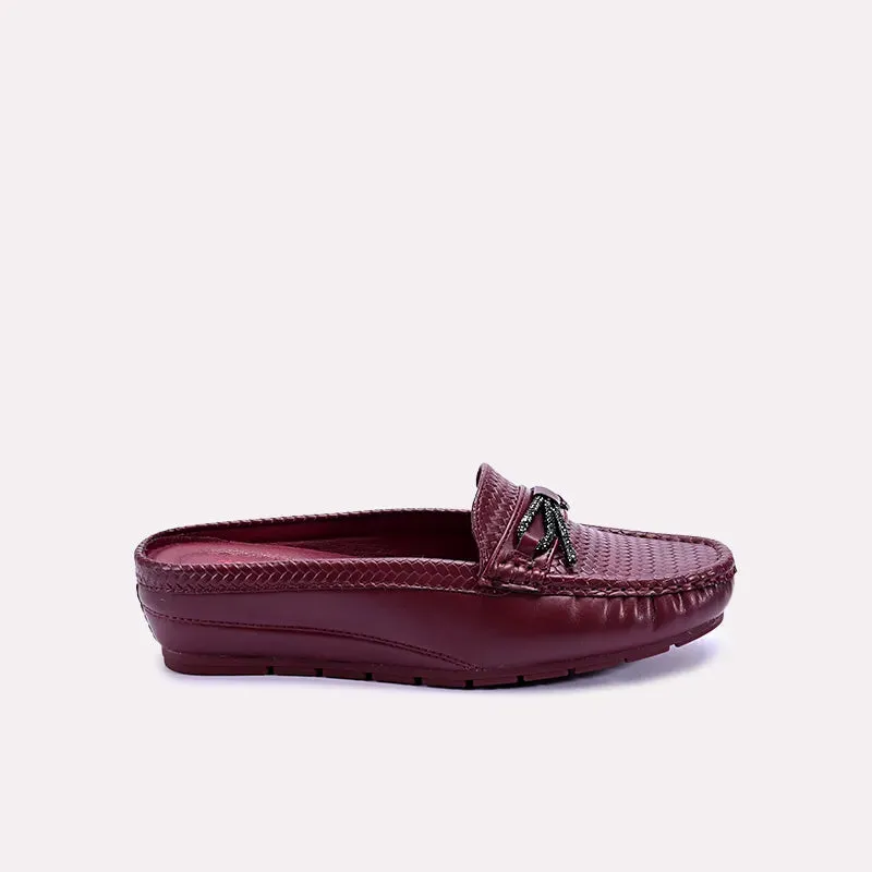 Monika Maroon Casual Pumps 0431290