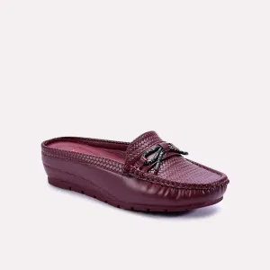 Monika Maroon Casual Pumps 0431290