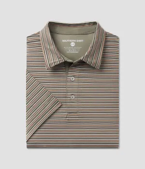 Sawgrass Stripe Polo - Duck Blind