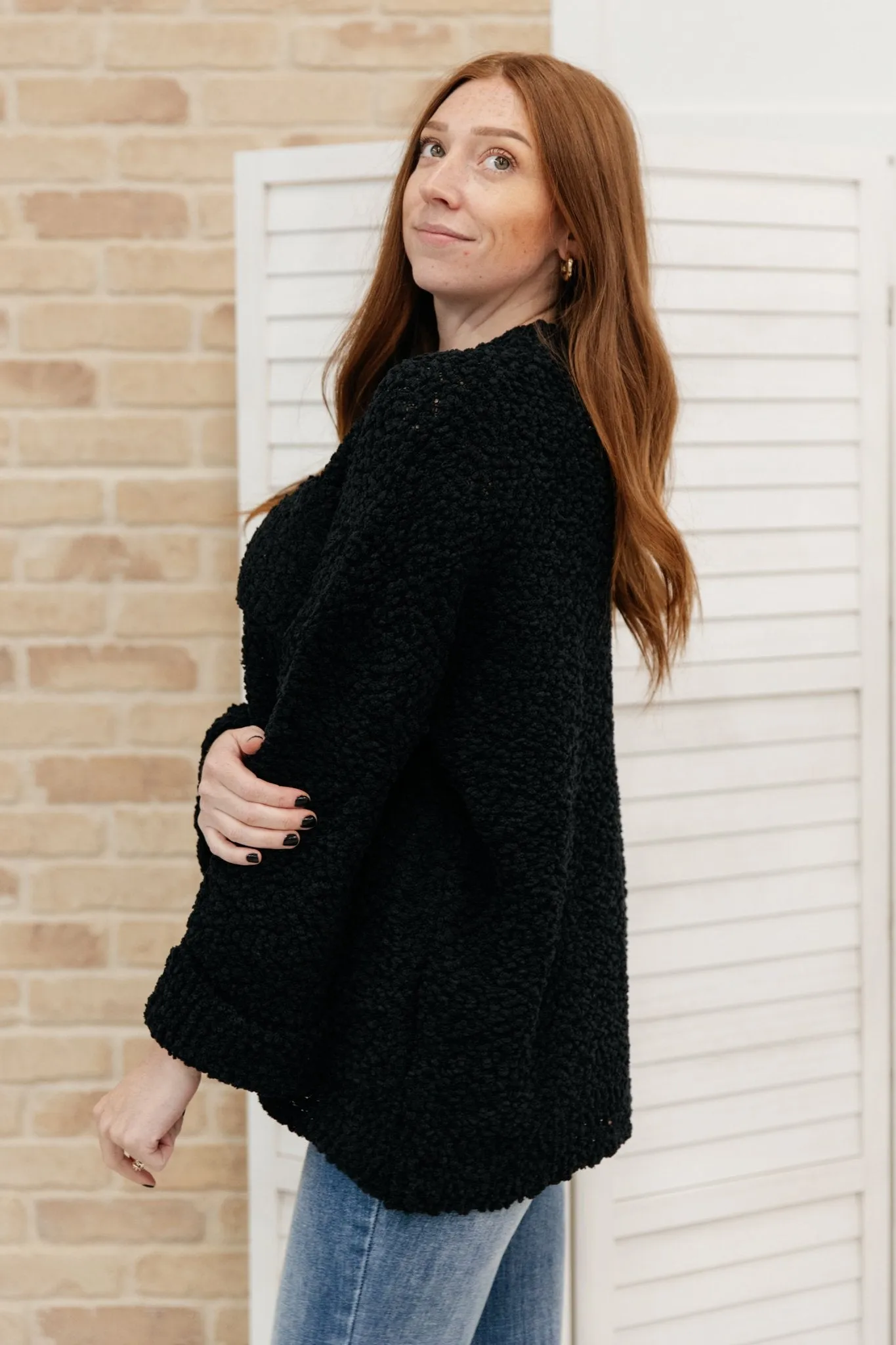 Snuggle Up Sweater in Black