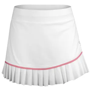 Sofibella Women's Center Line 13" Skirt - White/Macrame