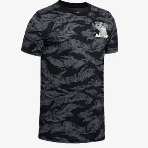 Under Armour Aop Camo Bball Kids-Boys Basketball T-Shirt Black/White