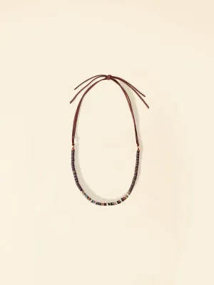 XIRENA-Solange Stone Necklaces Indigo Brown